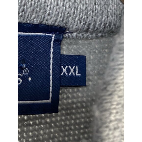 Vineyard Vines Fleece Lined Sweater Vest Full Zip Men's XXL Heather Gray Whale - Picture 7 of 15